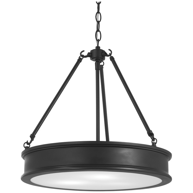 Harbour Point Three Light Pendant in Coal