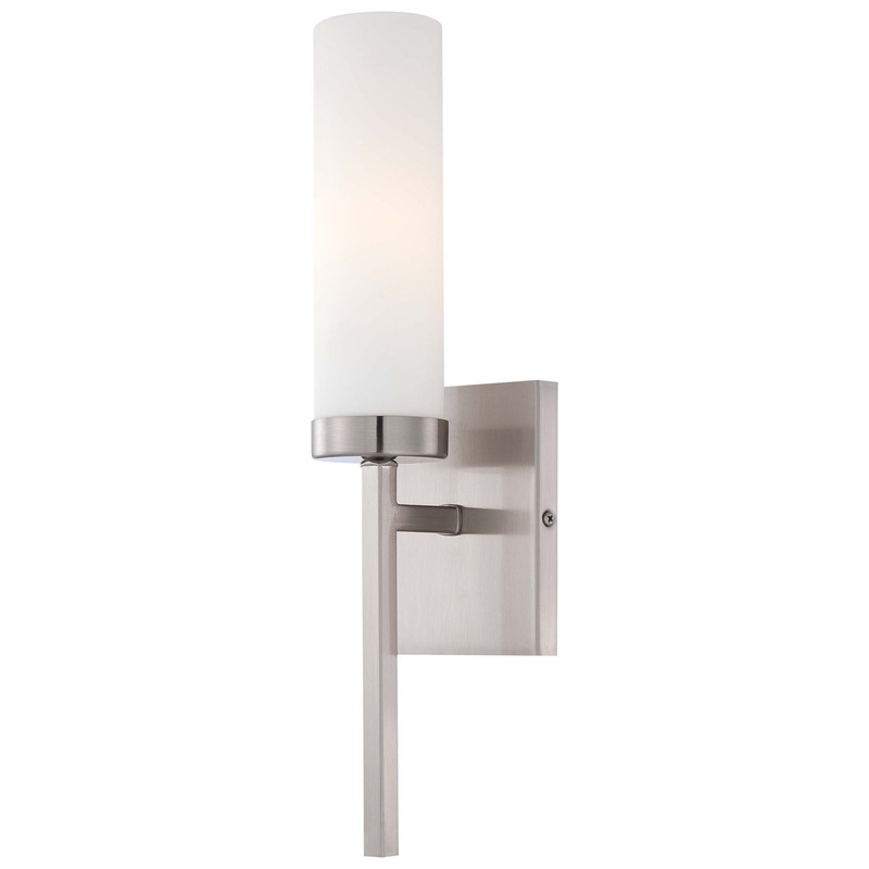 One Light Wall Sconce in Brushed Nickel
