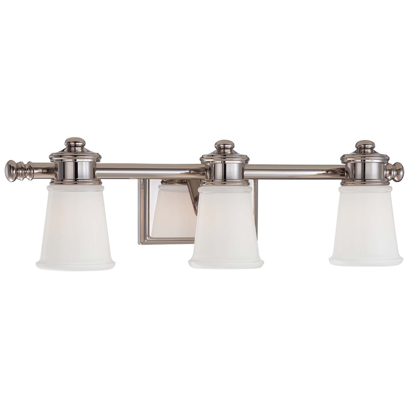 Three Light Bath in Polished Nickel