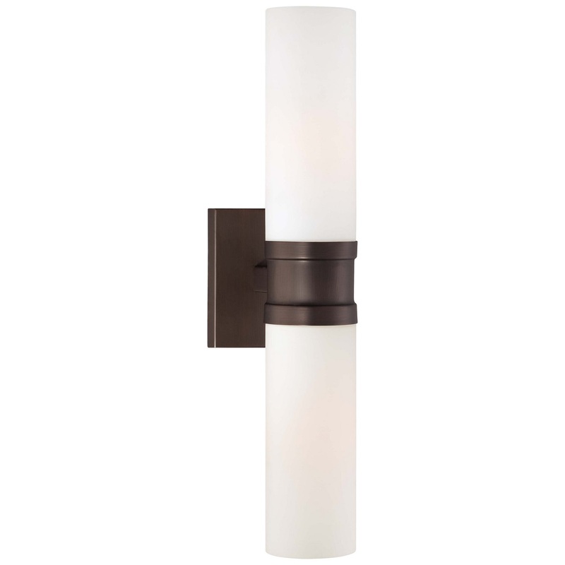 Two Light Wall Sconce in Copper Bronze Patina