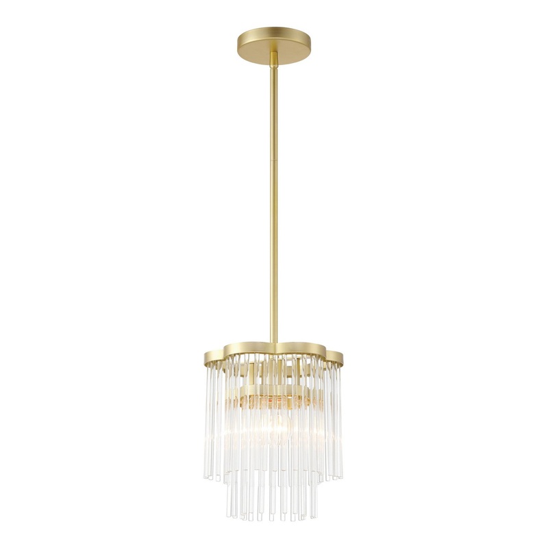 Azura One Light Mini Pendant in Heirloom Brass