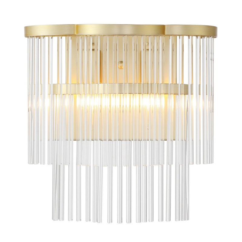 Azura Two Light Wall Sconce in Heirloom Brass