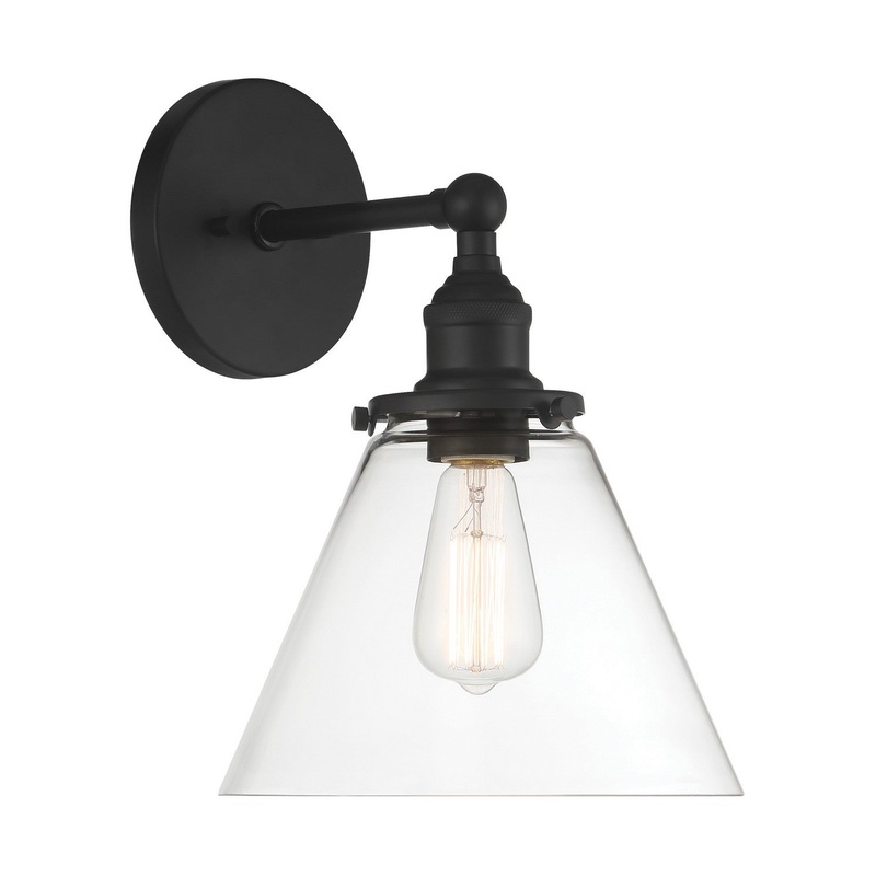 Barwell One Light Bath Vanity in Coal Black
