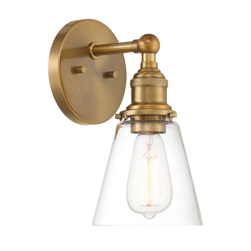 Barwell One Light Wall Sconce in Oxidized Aged Brass