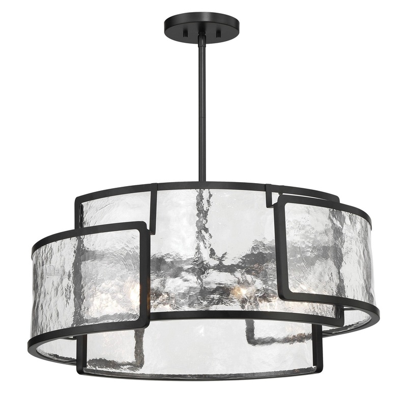 Bella Collina Six Light Pendant in Coal