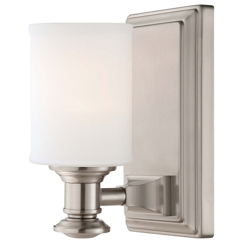 Harbour Point One Light Bath in Brushed Nickel