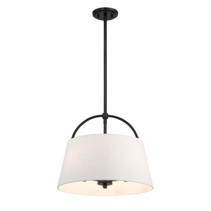 Headington Three Light Island Pendant in Coal
