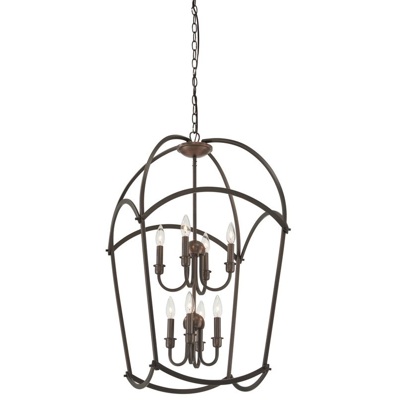 Jupiter'S Canopy Eight Light Pendant in Harvard Court Bronze (Plated)