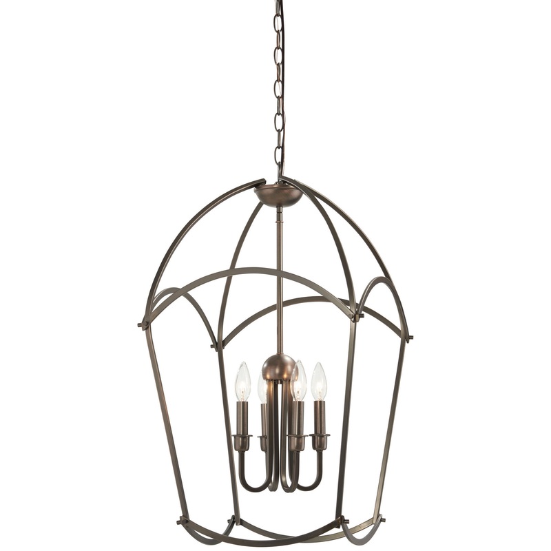 Jupiter'S Canopy Four Light Pendant in Harvard Court Bronze (Plated)