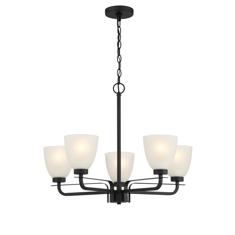 Kaitlen Five Light Chandelier in Coal