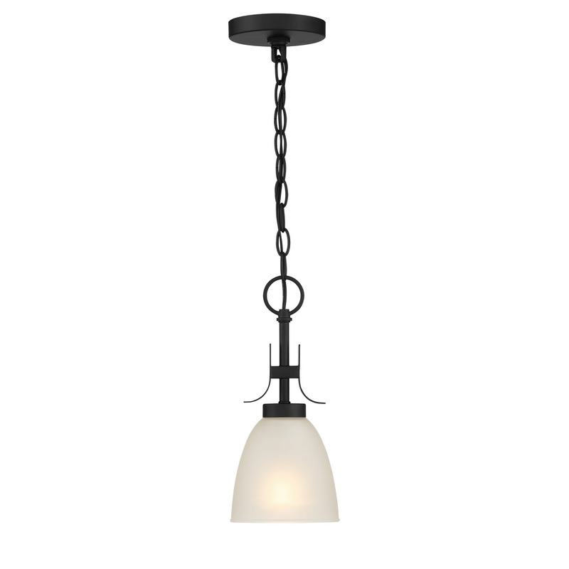 Kaitlen One Light Pendant / Semi Flush in Coal