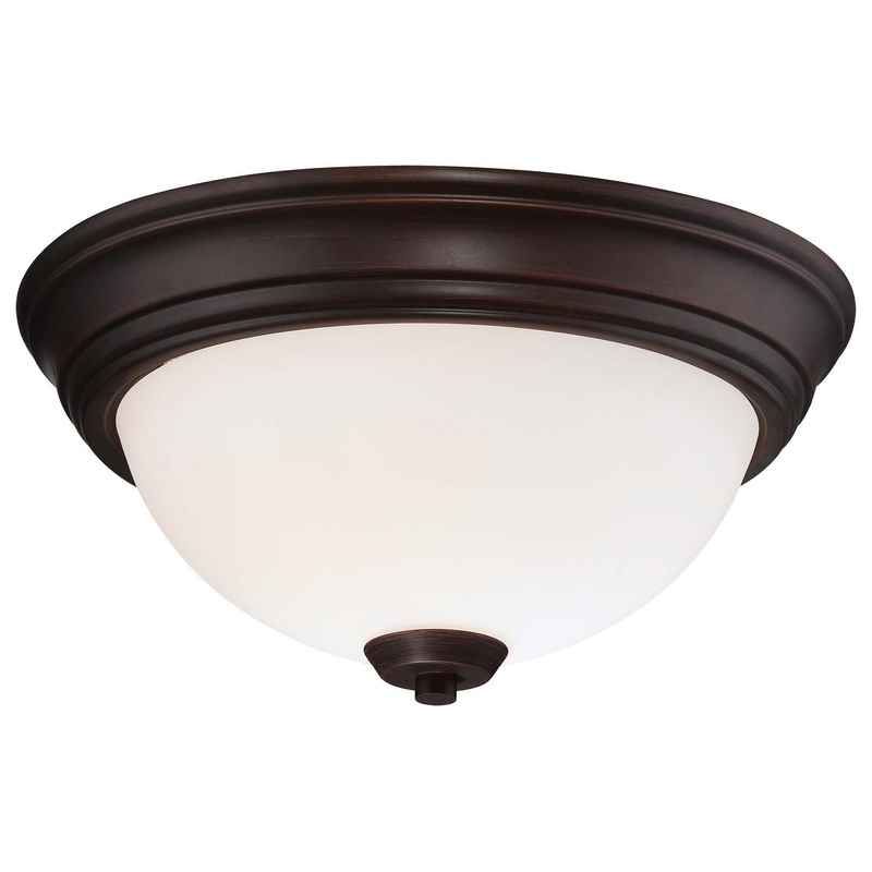 Overland Park Two Light Flush Mount in Vintage Bronze