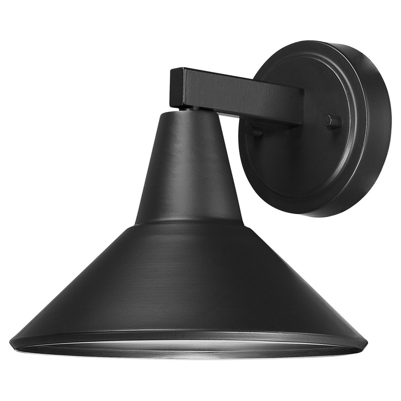 Bay Crest One Light Wall Mount in Coal