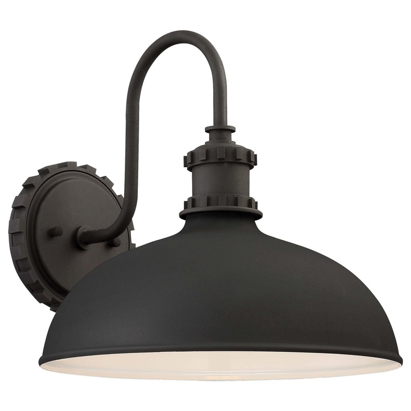 Escudilla One Light Outdoor Wall Mount in Coal