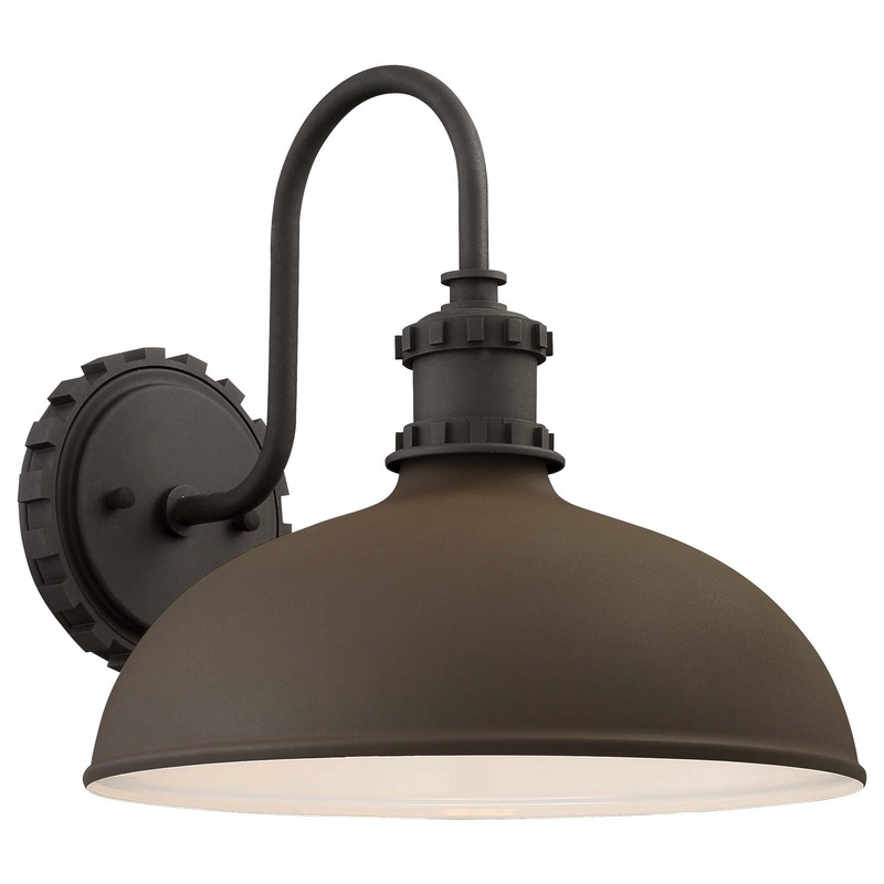 Escudilla One Light Outdoor Wall Mount in Textured Bronze