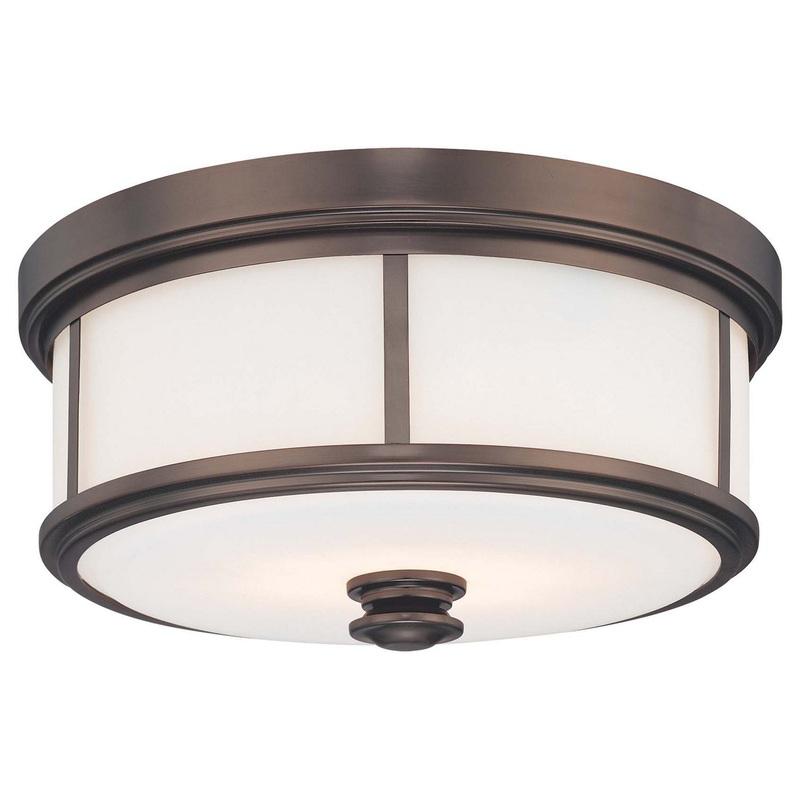 Five Light Flush Mount in Harvard Court Bronze (Plated)