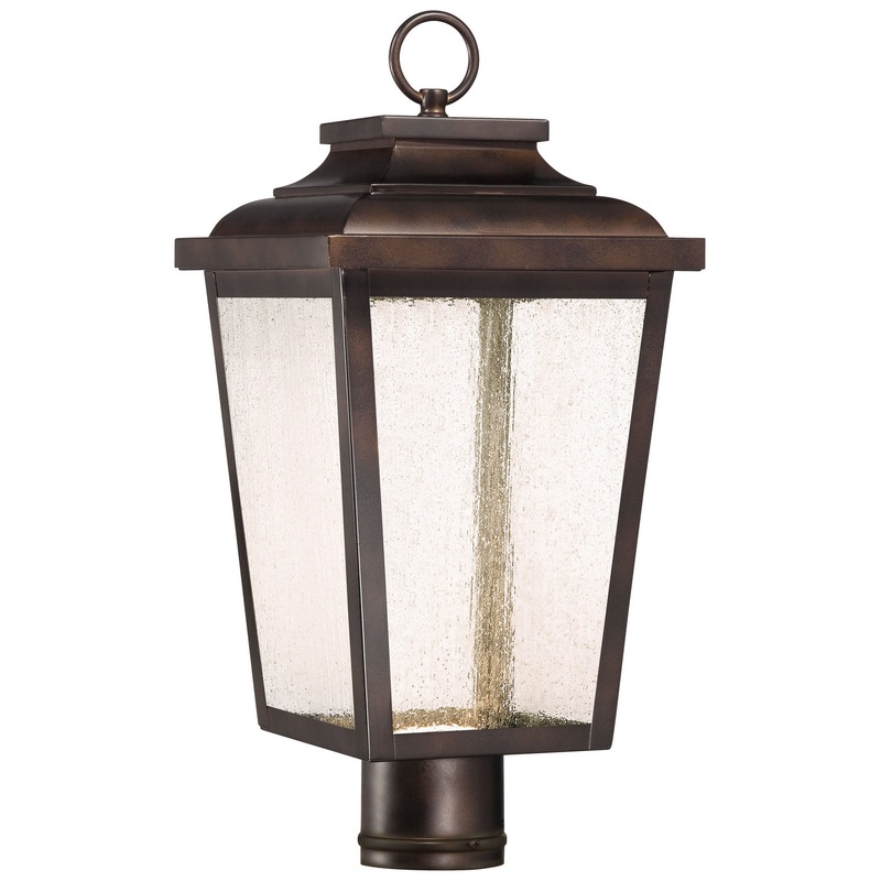 Irvington Manor LED Outdoor Post Mount in Chelesa Bronze