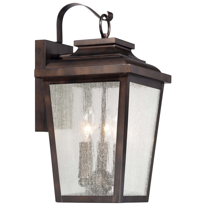 Irvington Manor Three Light Wall Mount in Chelesa Bronze