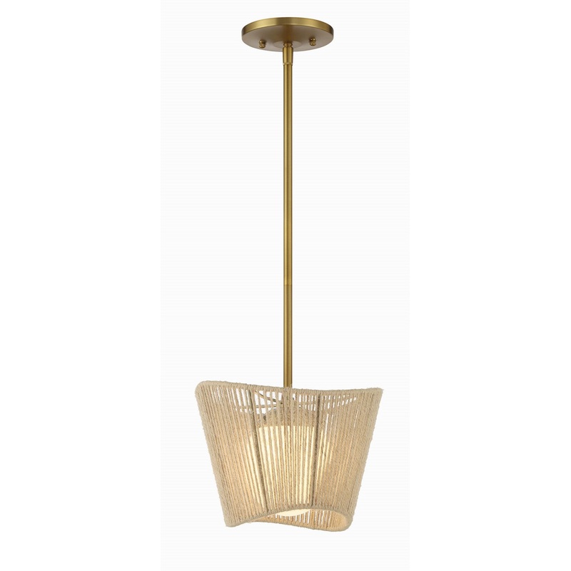 Key Largo One Light Pendant in Soft Brass