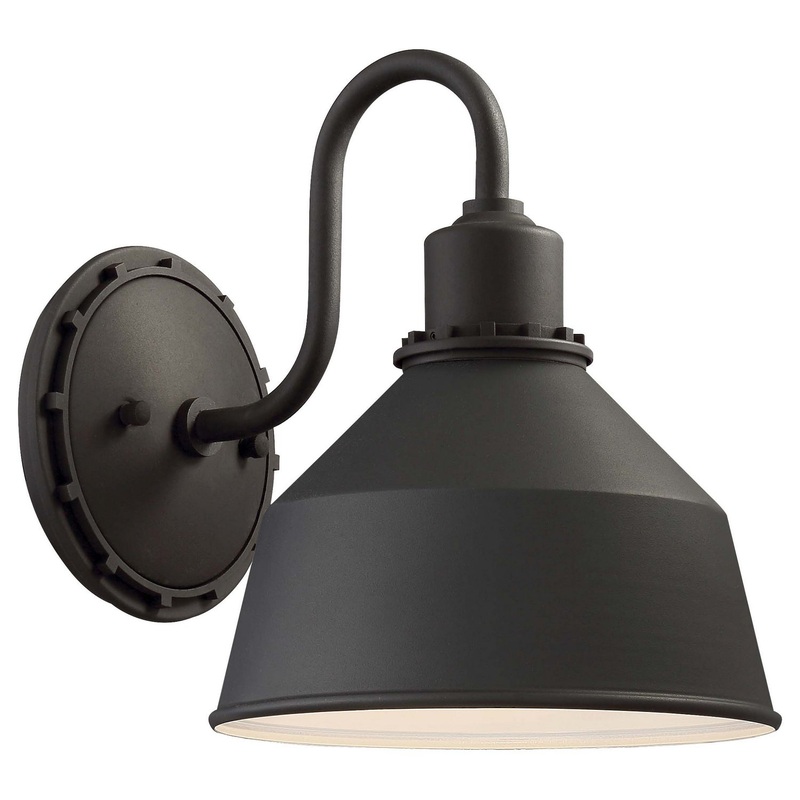 Mantiel One Light Outdoor Wall Mount in Coal