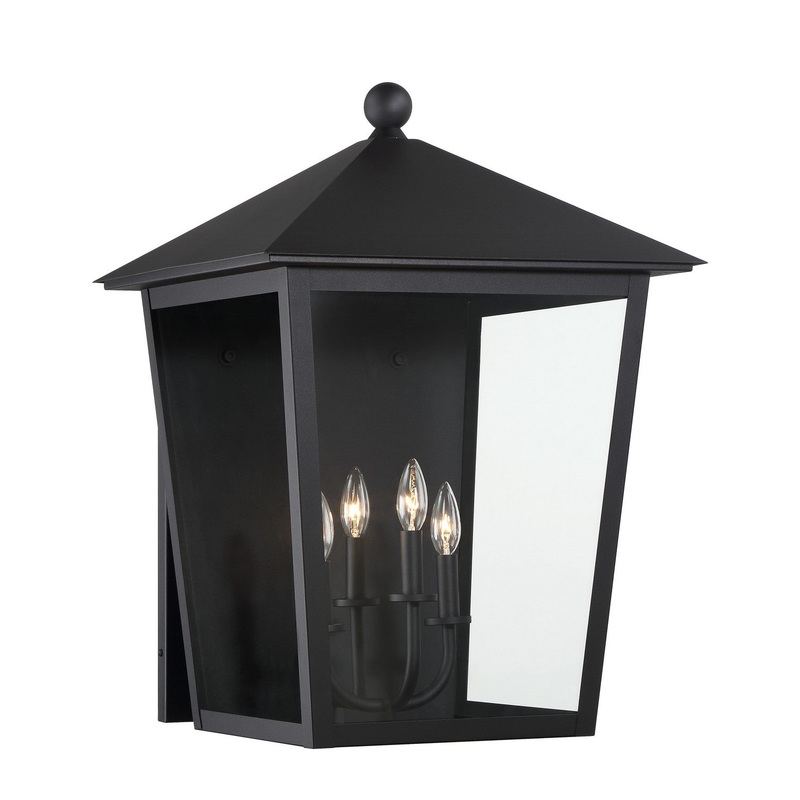 Noble Hill Four Light Wall Mount in Sand Coal