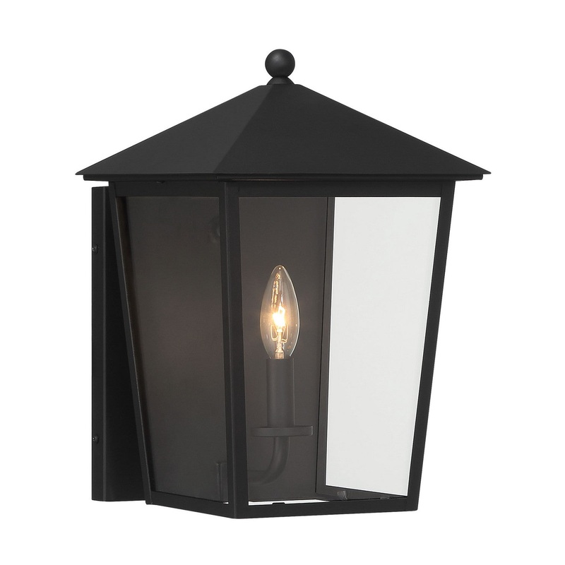 Noble Hill One Light Outdoor Wall Mount in Sand Coal