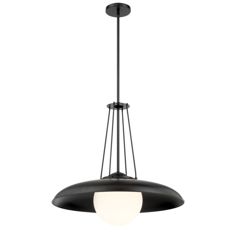 Schooner Ridge One Light Mini Pendant in Coal