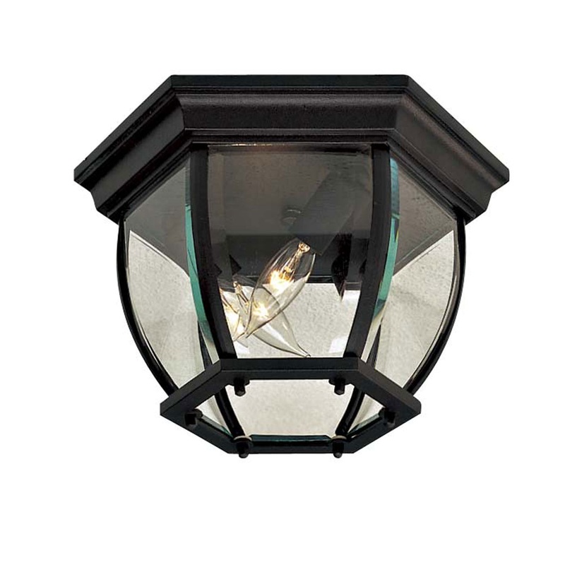 Wyndmere Three Light Flush Mount in Coal