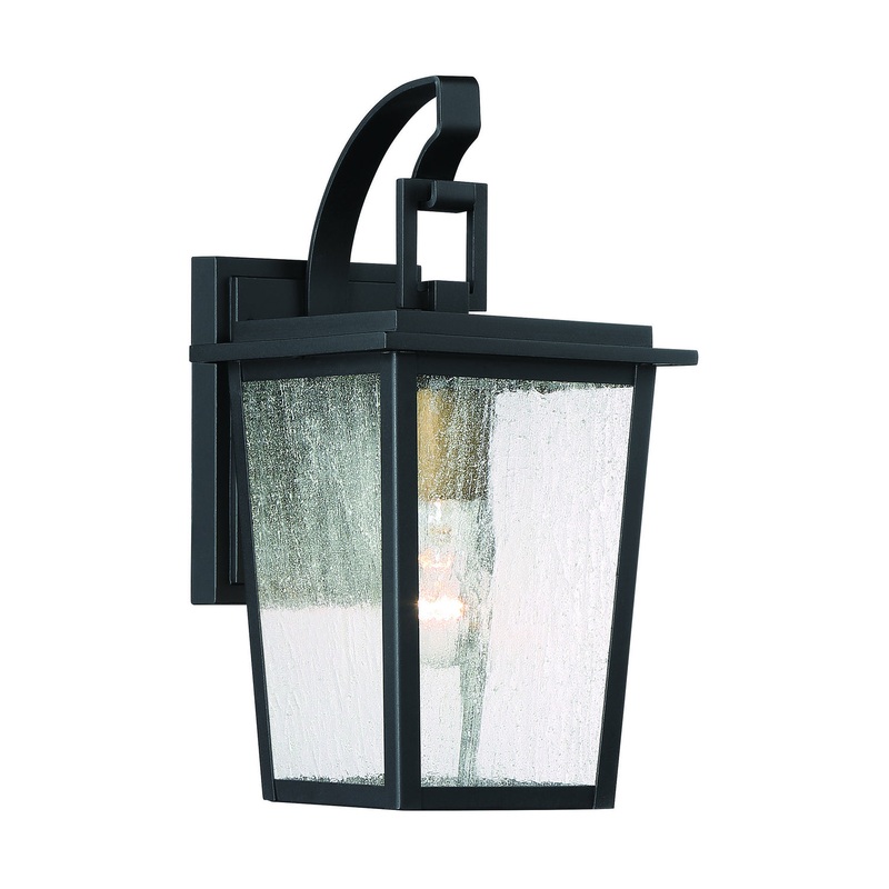 Cantebury One Light Wall Mount in Coal W/Gold