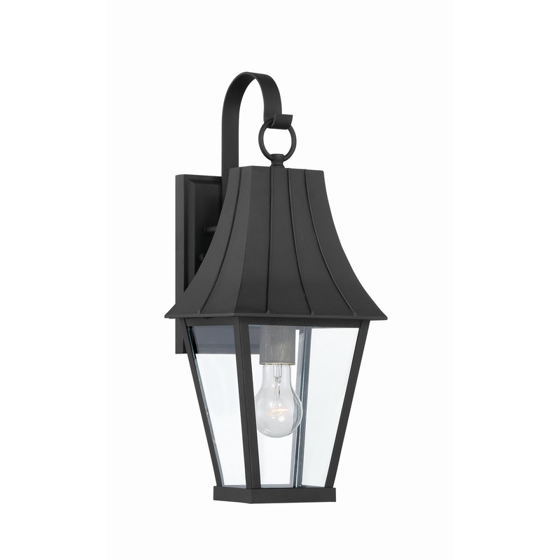 Chateau Grande One Light Outdoor Wall Mount in Coal W/Gold