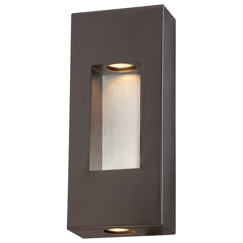 Geox Two Light Outdoor Wall Mount in Dorian Bronze