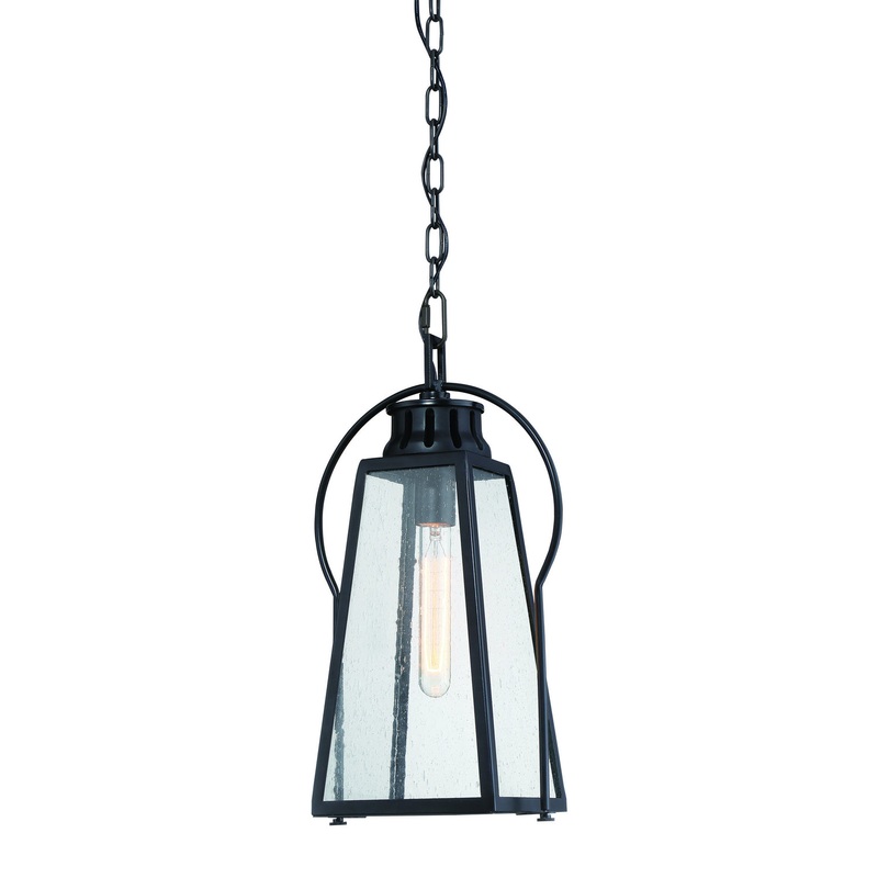 Halder Bridge One Light Outdoor Chain Hung Lantern in Coal