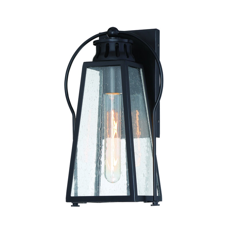 Halder Bridge One Light Outdoor Wall Mount in Coal