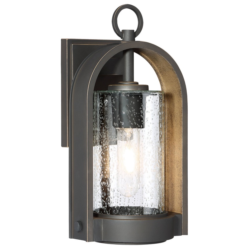 Kamstra One Light Outdoor Wall Mount in Oil Rubbed Bronze W/ Gold High
