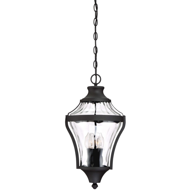 Libre Four Light Outdoor Chain Hung in Coal