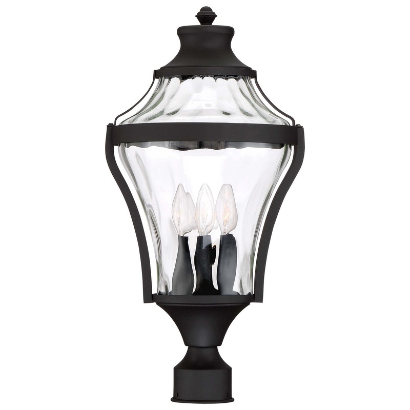 Libre Four Light Outdoor Post Mount in Coal