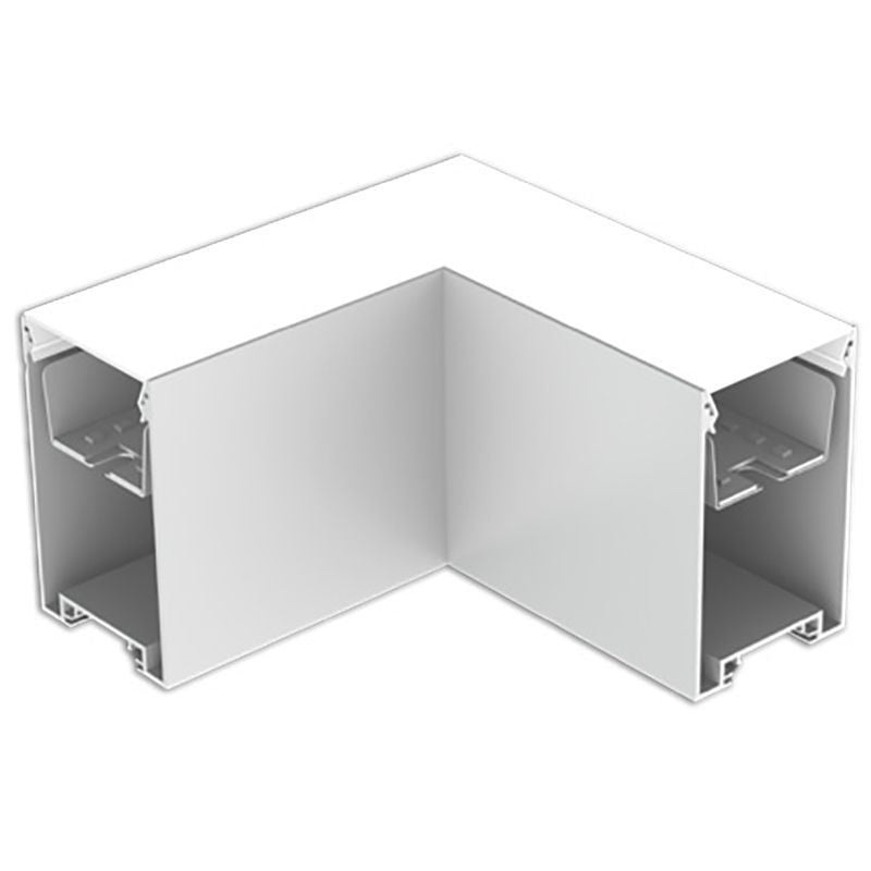 Linear L Section in White