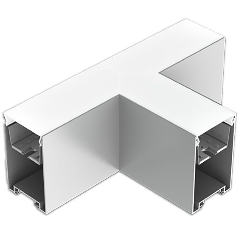 Linear T Section in White