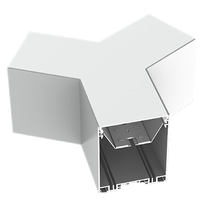 Linear Y Section in White