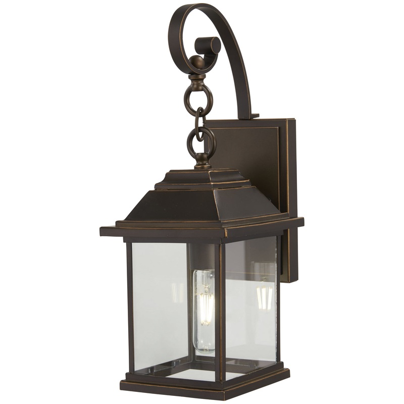 Mariner'S Pointe One Light Outdoor Wall Mount in Oil Rubbed Bronze W/ Gold High