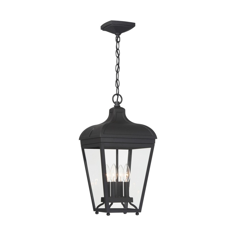 Marquee Four Light Outdoor Pendant in Sand Coal