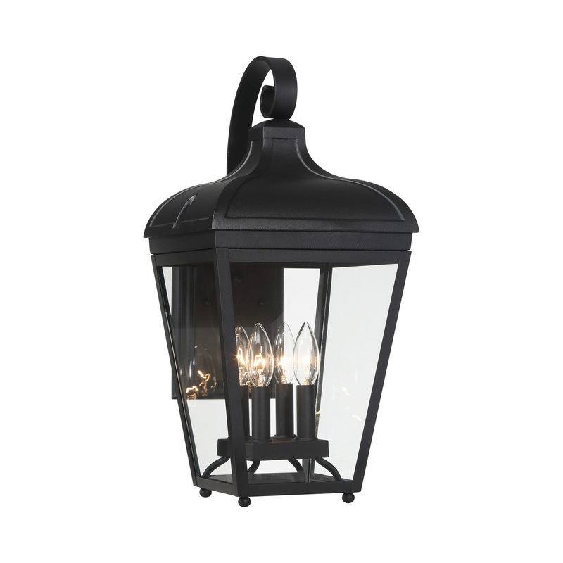 Marquee Four Light Outdoor Wall Mount in Sand Coal