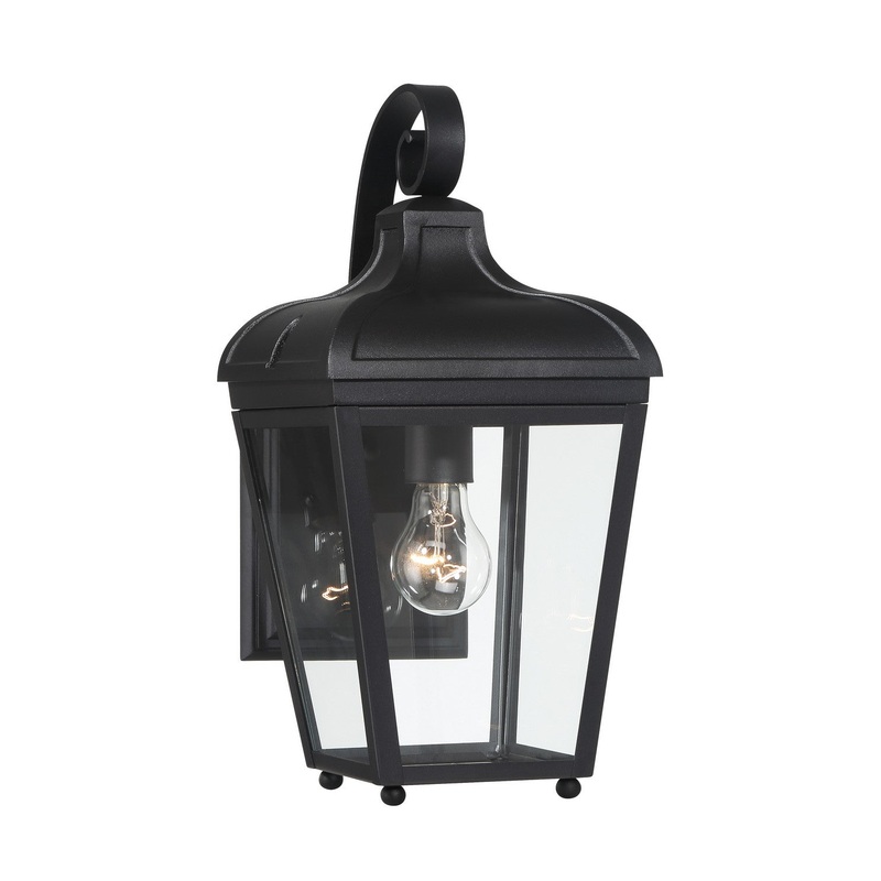 Marquee One Light Outdoor Wall Mount in Sand Coal