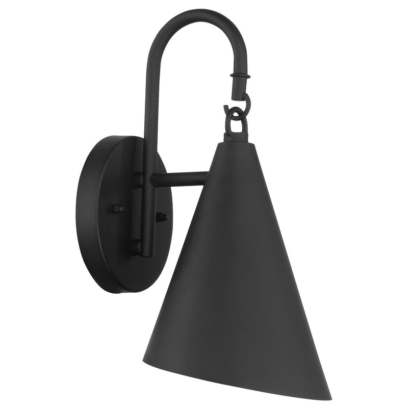 Playwright One Light Outdoor Wall Mount in Sand Coal