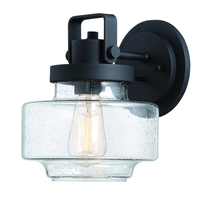 Rosecrans One Light Outddor Wall Mount in Coal