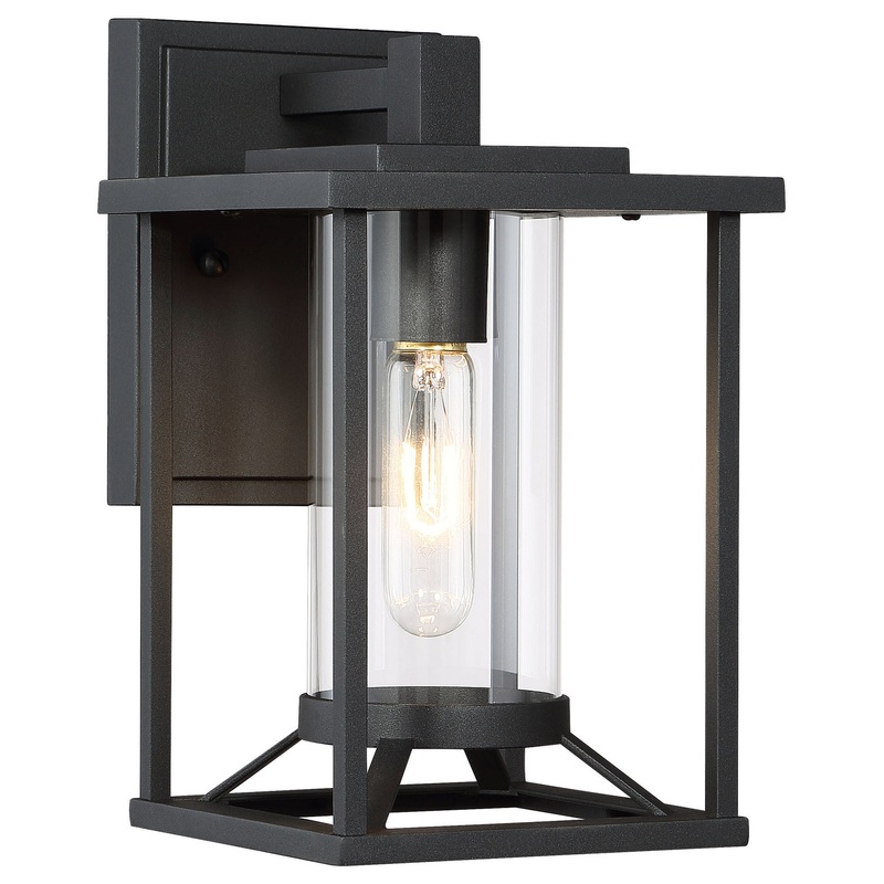 Trescott One Light Outdoor Wall Mount in Coal