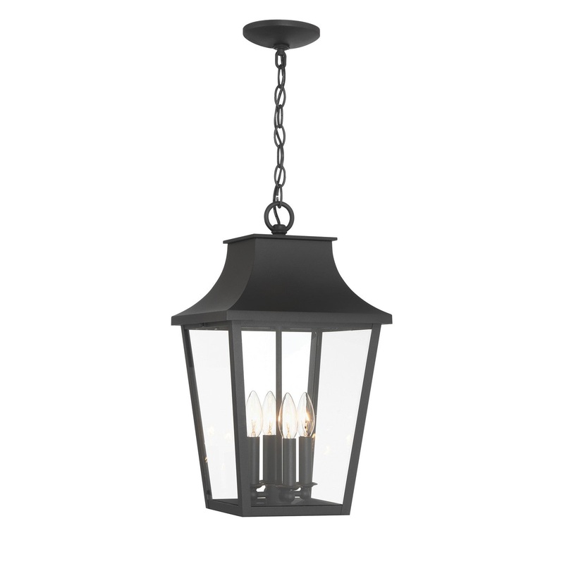 Altimeter Four Light Outdoor Pendant in Sand Coal