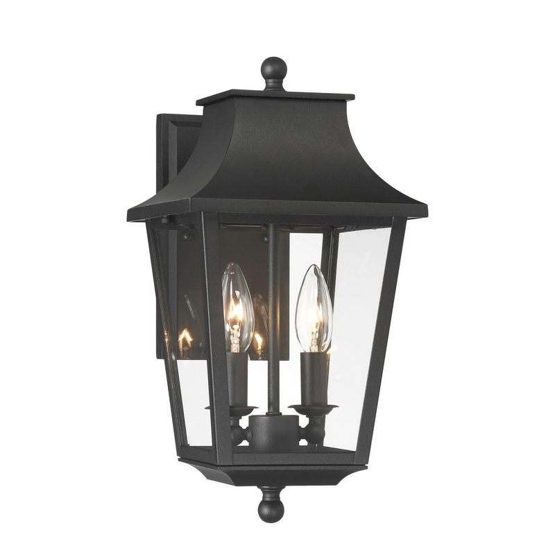 Altimeter Two Light Outdoor Wall Mount in Sand Coal