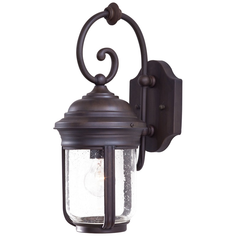 Amherst One Light Wall Mount in Roman Bronze