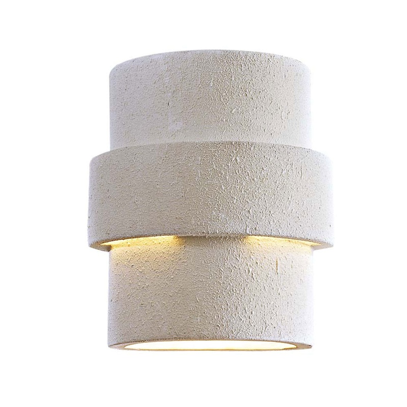 Ceramic One Light Pocket Lantern in White Ceramic